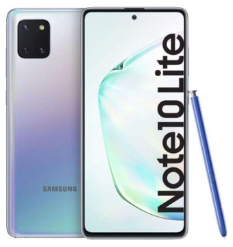 SAMSUNG GALAXY NOTE 10 LITE SM-N770F SREBRNY ładny