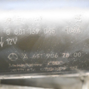 A6519062800 0001139065 STARTÉR MERCEDES-BENZ C T-MODEL S204 125KW 2012