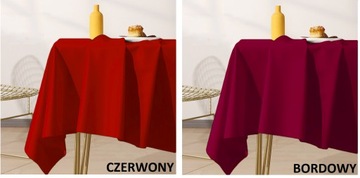 Гладкая эфирная матовая плотная скатерть 140x200 ЦВЕТОВ