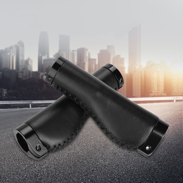 GRIP GRIP ВЕЛОСИПЕДНЫЕ РУЧКИ РЕЗИНА КОЖА ЧЕРНЫЕ