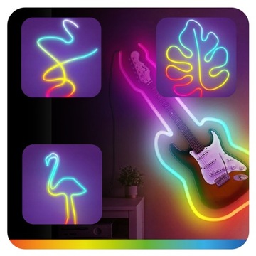 СВЕТОДИОДНАЯ ЛЕНТА 10М (1x10) NEON 5050 RGBIC ПРИЛОЖЕНИЕ BLUETOOTH ДИСТАНЦИОННОЕ РАДУГА 24В