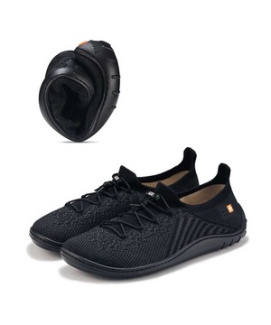 Легкие, удобные женские спортивные туфли BRUBECK BAREFOOT Merino черный 38