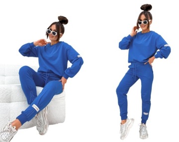 ЖЕНСКИЙ КОМПЛЕКТ ИЗ ХЛОПКА, ДЛИННЫЙ РУКАВ, ДЕКОРАТИВНЫЕ РУКАВА