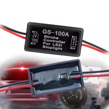 КОНТРОЛЛЕР KOTROLER СТРОБОСКОП МИГАЮЩИЙ СВЕТОДИОДНЫЙ СТОП-СИГНАЛ GS-100A