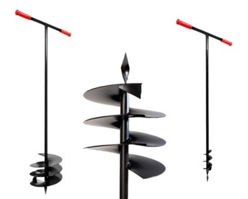Świder ręczny AWTools AW00101 do gleby 110 mm