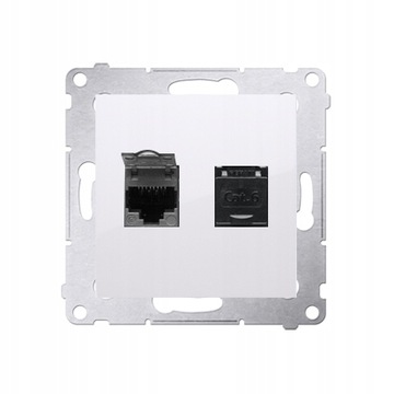 SIMON54 D62.01/11 gniazdo komputer podwójne RJ45