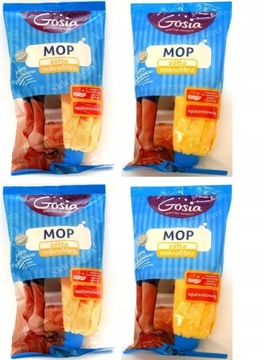 Mop z mikrofibry żółty Gosia 4x !! ZAPAS