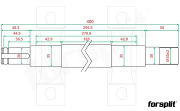 Краджзега Роллер для страны Пил, 400 х 30 левые нити