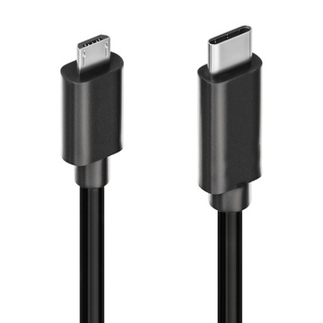 КАБЕЛЬ-переходник USB-C на MICRO USB FAST QC 1M