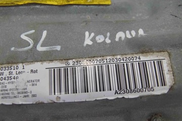 AIRBAG ULOŽENÍ KOLENA MERCEDES SL500 R230 02