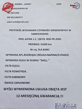 Opel Astra K Hatchback Facelifting 1.2 Turbo 130KM 2020 Opel Astra ACTIVE 1.2 Turbo 131KM- gwarancja,1 Wlasciciel, KAMERA, Led, ja, zdjęcie 31