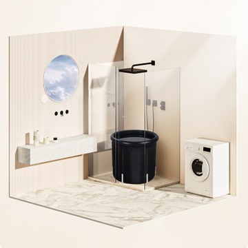 2024 Ванна для ледяной ванны 75см Черный