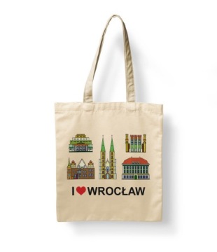 Сумка из органического хлопка с городским принтом