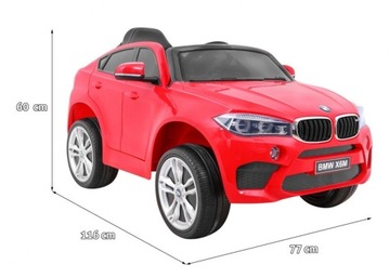 Детский электромобиль BMW X6M Красный + Пульт дистанционного управления + EVA + Бесплатный запуск