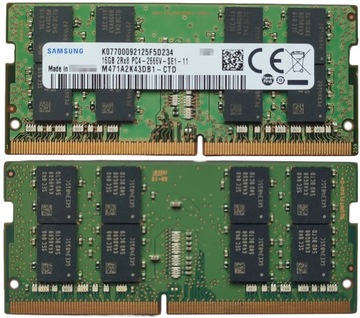 16GB Samsung 2666MHz 1,2V M471A2K43DB1-CTD