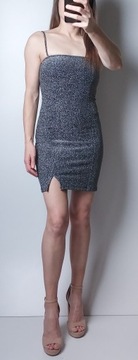 H&M_nowa błyszcząca sukienka wyjściowa wieczorowa imprezowa_XS
