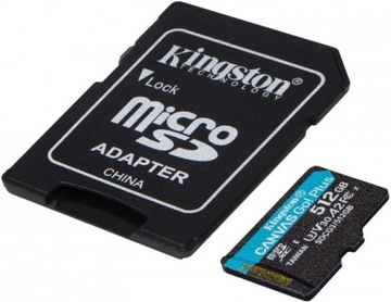 Kingston microSDXC Canvas Go Plus 512 ГБ 170R A2 U3