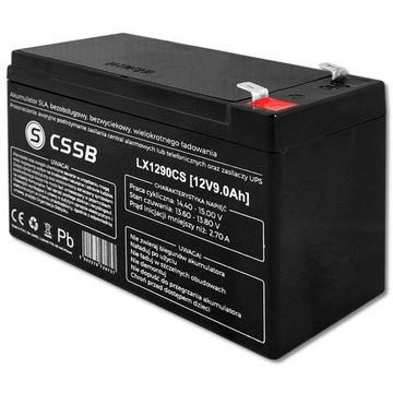 Akumulator Lamex 12 V 9 Ah