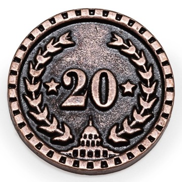 НАБОР ИЗ 85 МЕТАЛЛИЧЕСКИХ МОНЕТ ДЛЯ ИГРЫ HEGEMONY