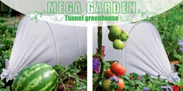 3x Морозостойкая теплица Универсальный тоннель из агроволокна - Мега Гарден 3м