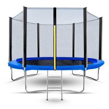 TRAMPOLINA OGRODOWA 252CM Z SIATKĄ DRABINKĄ ELITON