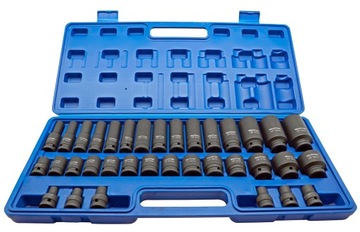 NASADKI UDAROWE 1/2 DO KLUCZ PNEUMATYCZNY NASADOWE ZESTAW NASADEK CR-MO