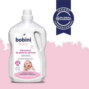 Bobini Hipoalergiczny Płyn do Płukania Tkanin dla Dzieci 2,5l 71 prań