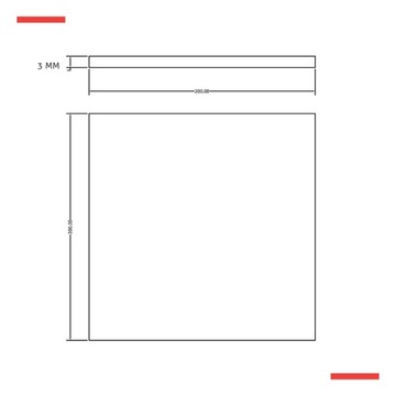 Шайба резиновая SBR 200х200х3 мм для кронштейна