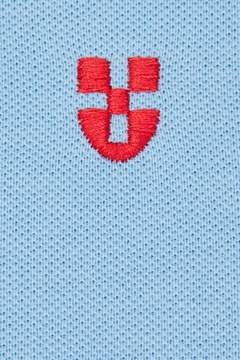 Koszulka Polo z Bawełny Męska Błękitna Próchnik PM3 XL