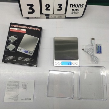 ЦИФРОВЫЕ КУХОННЫЕ ВЕСЫ ВЫСОКОЙ ТОЧНОСТИ 3КГ/0,1Г USB