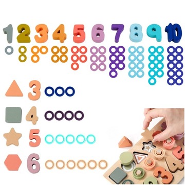 ДЕРЕВЯННЫЕ ГОЛОВОЛОМКИ С ЦИФРАМИ ДЛЯ ДЕТЕЙ, ИГРУШКИ ДЛЯ ИЗУЧЕНИЯ МАТЕМАТИКИ