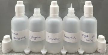 БУТЫЛКИ ПЛАСТИКОВЫЕ БУТЫЛКИ 60МЛ 100ШТ + ЭТИКЕТКИ