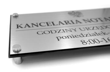 TABLICA SZYLD Biuro Rachunkowe + DYSTANSE 60x30 cm