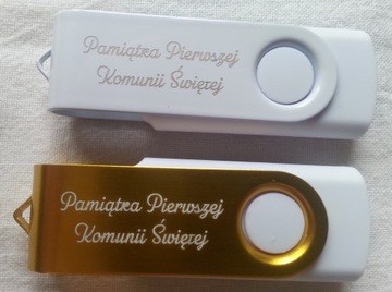 Флешка 8Гб usb2.0 белая + печать, гравировка 10 шт.