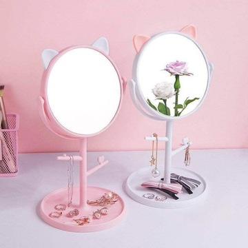 ЗЕРКАЛО ДЛЯ МАКИЯЖА РОЗЫ КОШКА КОТЯНЫЕ УШИ