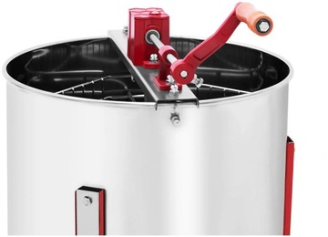 Ручная медогонка с 3-мя рамками, изготовлена ​​из нержавеющей стали.