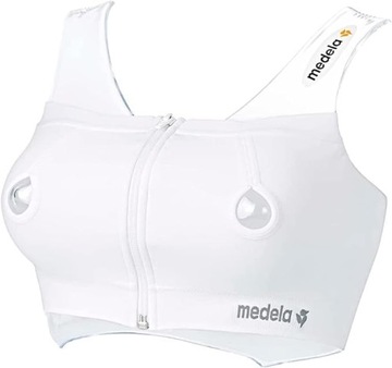 Medela GORSET do karmienia bezszwowy nylon rozmiar M BIAŁY