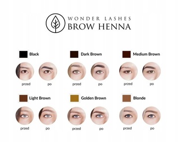 Хна для бровей Wonder Lashes Brow Light Brown 3x1 г