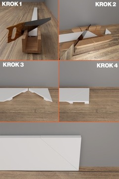 Белый LCL-10 Плинтус из полиуретана, 7,5 см