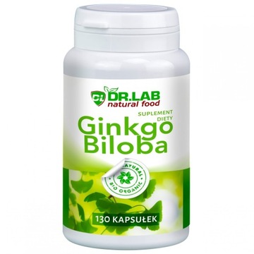 Ginkgo Biloba 130kaps 500mg bez wypełniaczy NATURA