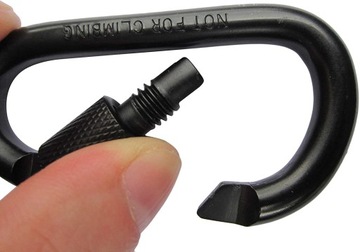 КАРАБИН SHAKEL, ЧЕРНЫЙ АЛЮМИНИЕВЫЙ КАРАБИН