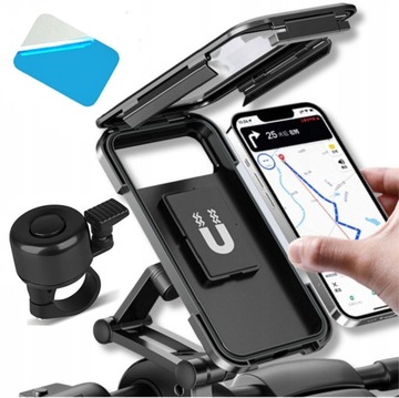 WODOODPORNY UCHWYT ROWEROWY ETUI NA MOTOCYKL HULAJNOGĘ CASE +DZWONEK GRATIS