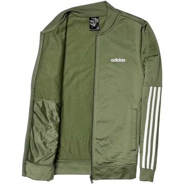 ADIDAS Bluza Track Rozpinana Damska 3 Stripes Logowana Khaki r. S