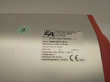 END Armaturen EE620852 Пневмопривод с шаровым клапаном
