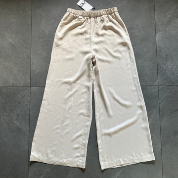 ZARA Proste Szerokie Spodnie M