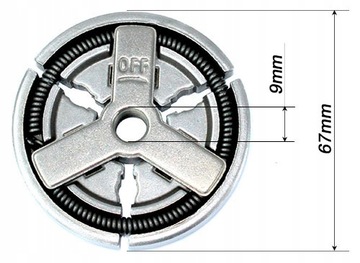Комплект корзины и сцепления для бензопилы 0,325