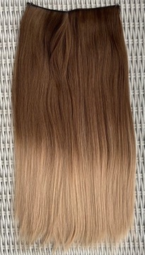 Наращивание волос, капучино/омбре, накидка