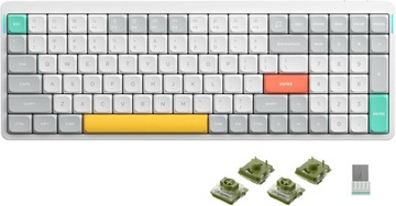 Nuphy Air96 V2 Bezprzewodowa Klawiatura Mechaniczna - Ionic White Moss