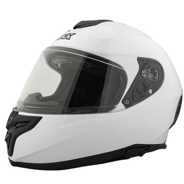KASK MOTOCYKLOWY ZAMKNIĘTY PEŁNY BLENDA M BIAŁY HOMOLOGACJA ECE