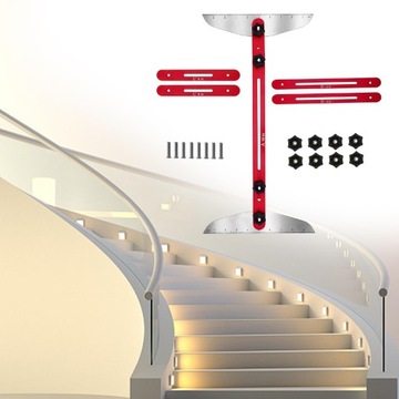 Портативный инструмент для измерения шаблона ступеней лестницы, 10 дюймов, 11,4 дюйма